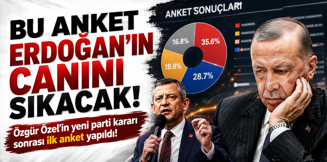 Özgür Özel'in yeni parti kararı sonrası ilk anket! Dikkat çeken sonuçlar