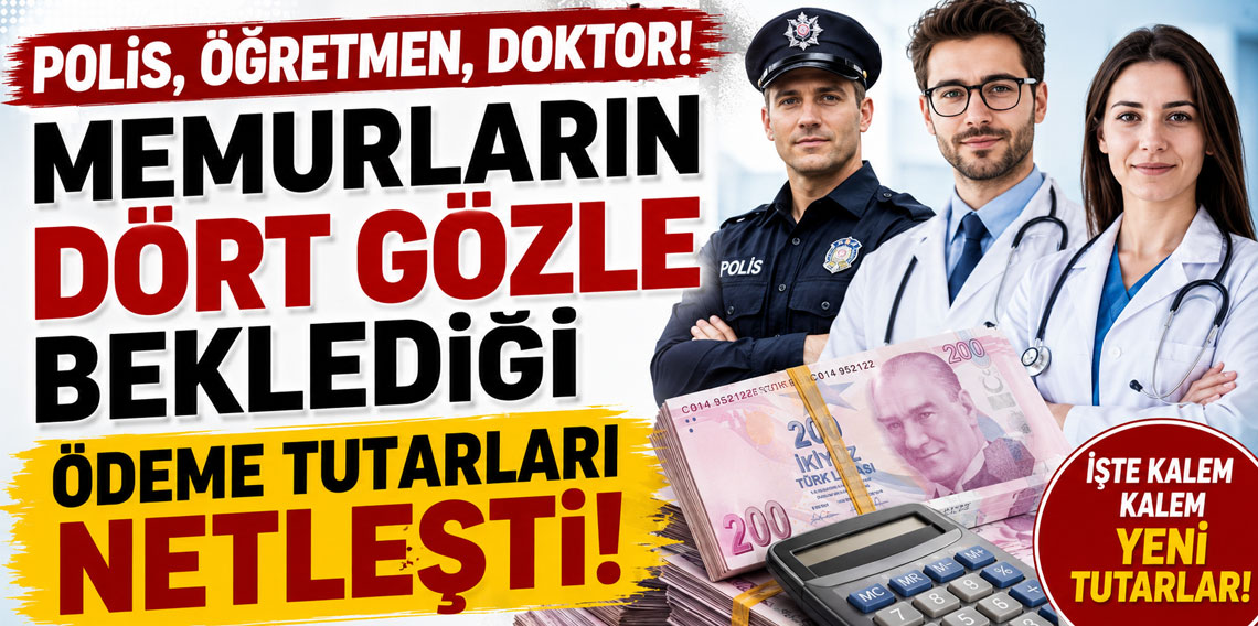 Polis, öğretmen, doktor! Memurların dört gözle beklediği ödeme tutarları netleşti!