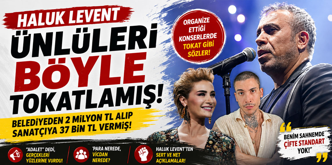 Haluk Levent ünlüleri böyle tokatlamış!