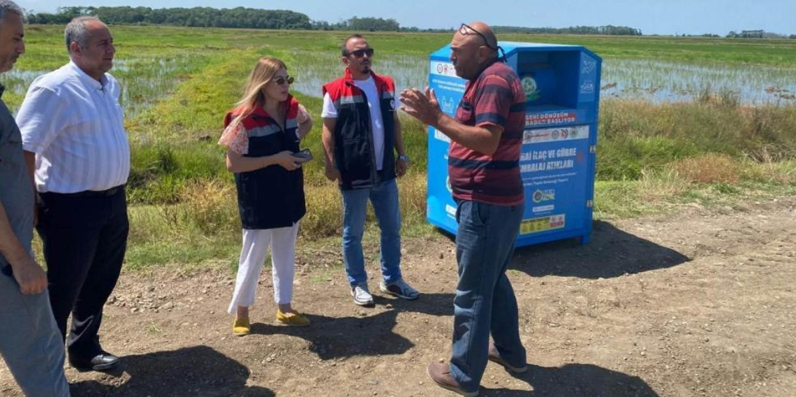 Samsun'a bitki ambalaj atıkları için 105 yeni konteyner