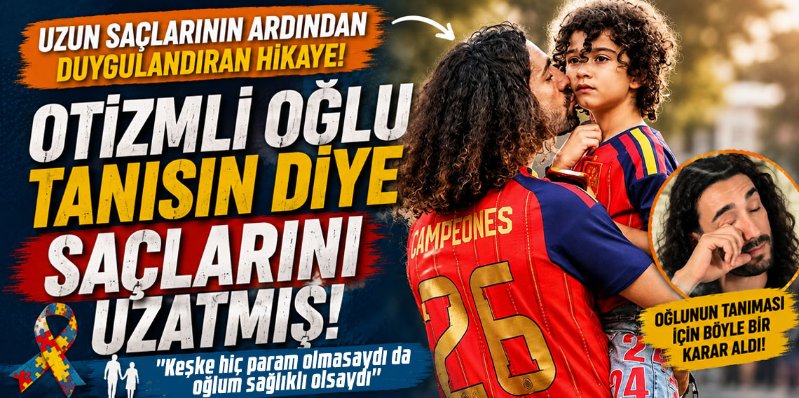 UZUN SAÇLARININ ARDINDAN BİR DRAM ÇIKTI! OTİZMLİ OĞLU TANISIN DİYE SAÇLARINI UZATMIŞ!