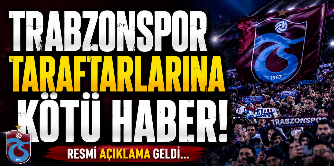 Trabzonspor'dan Taraftara Duyuru! Eintracht Frankfurt Maçı Seyircisiz Oynanacak