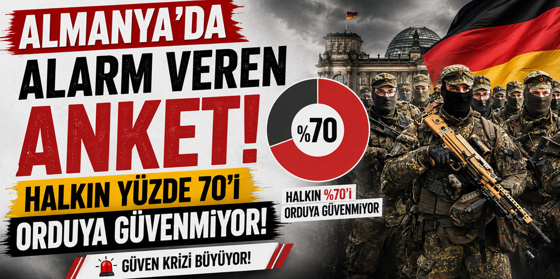 Almanya'da alarm veren anket! Halkın yüzde 70'i orduya güvenmiyor
