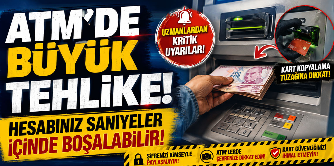 ATM'de büyük tehlike! Hesabınız saniyeler içinde boşalabilir