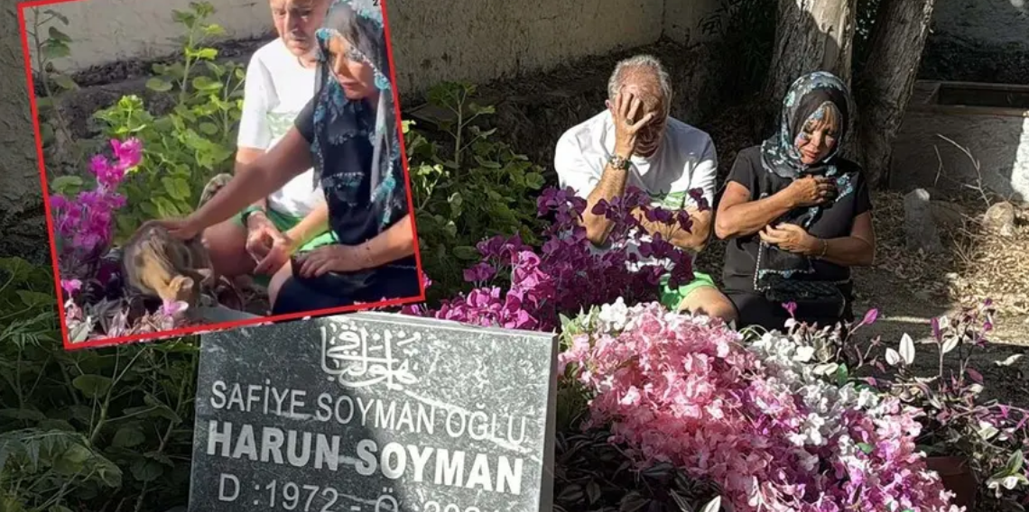 Safiye Soyman oğlunun mezarında gözyaşlarına boğuldu! 