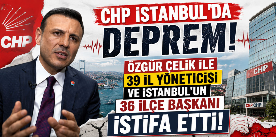 CHP İstanbul'da deprem! Özgür Çelik ile 39 il yöneticisi ve İstanbul'un 36 ilçe başkanı istifa etti