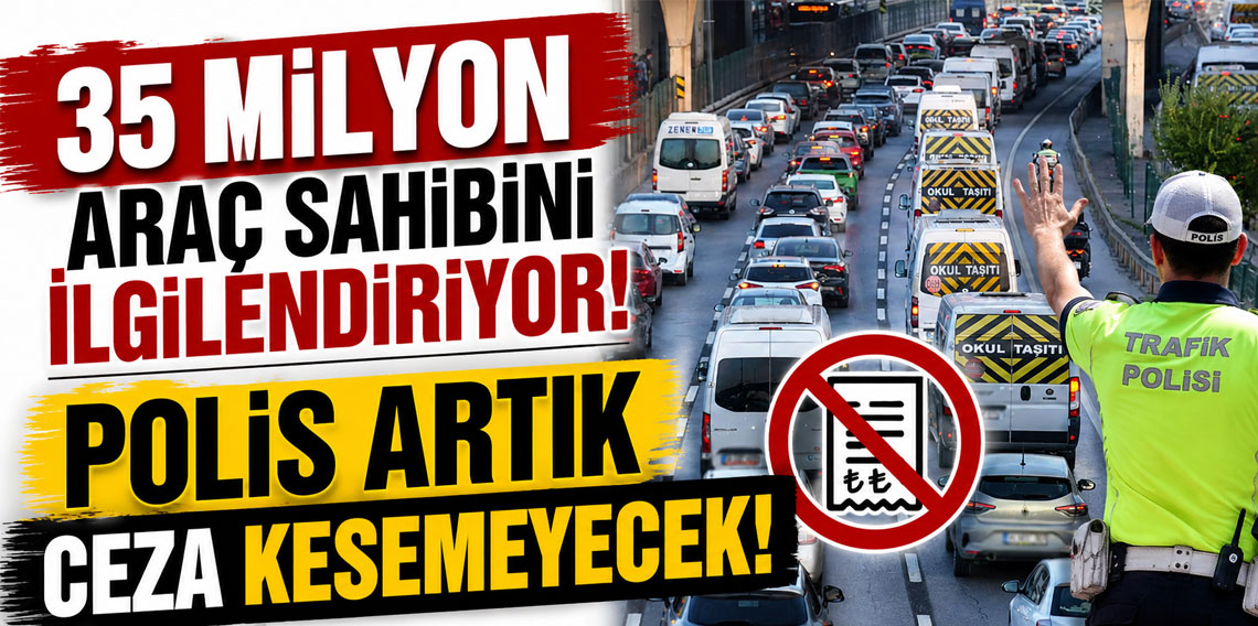 35 milyon araç sahibini ilgilendiriyor! Polis artık ceza kesemeyecek