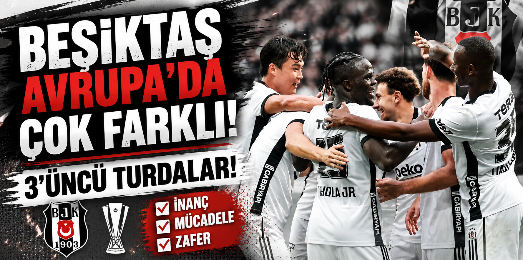 BEŞİKTAŞ AVRUPA'DA ÇOK FARKLI! 3'ÜNCÜ TURDALAR!
