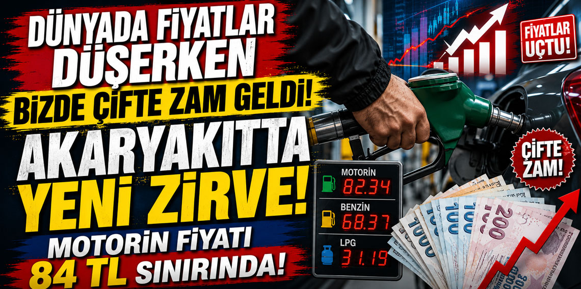 Akaryakıtta yeni zirve! Motorin fiyatı 84 TL sınırında