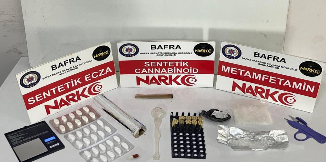 Bafra'da uyuşturucu operasyonu: 2 tutuklama