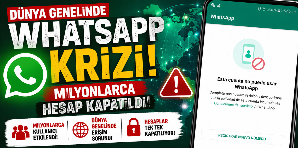 Dünya genelinde WhatsApp krizi! Milyonlarca hesap kapatıldı