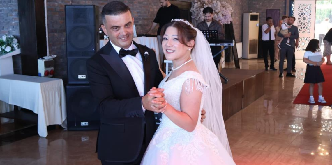Ordu'ya Japon Gelin! Fatsa'da Türk-Japon Düğünü Renkli Görüntülere Sahne Oldu
