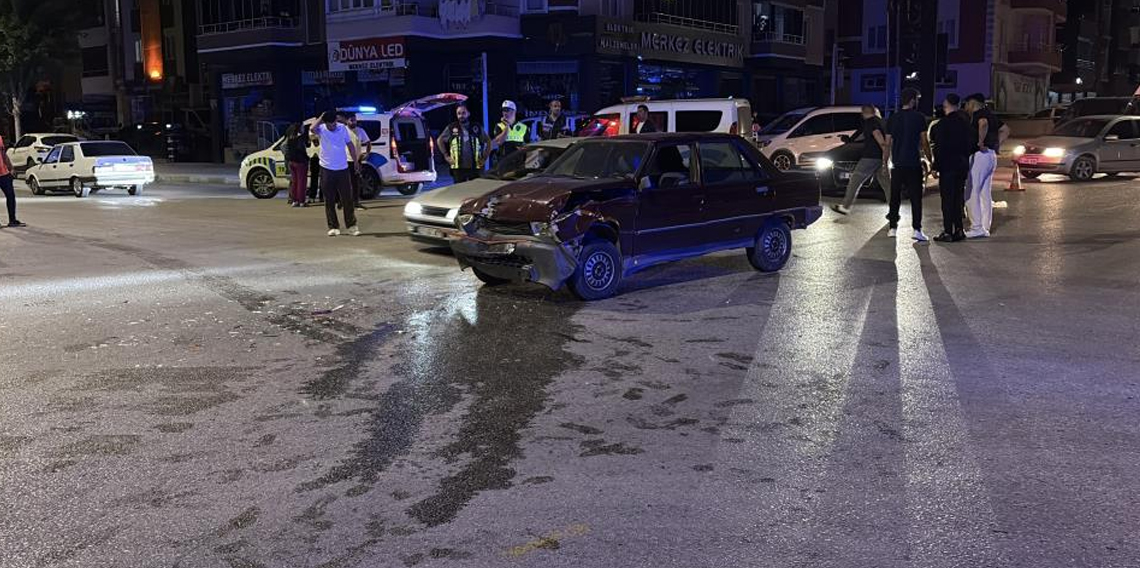 Çorum'da kaza mahallinde arbede