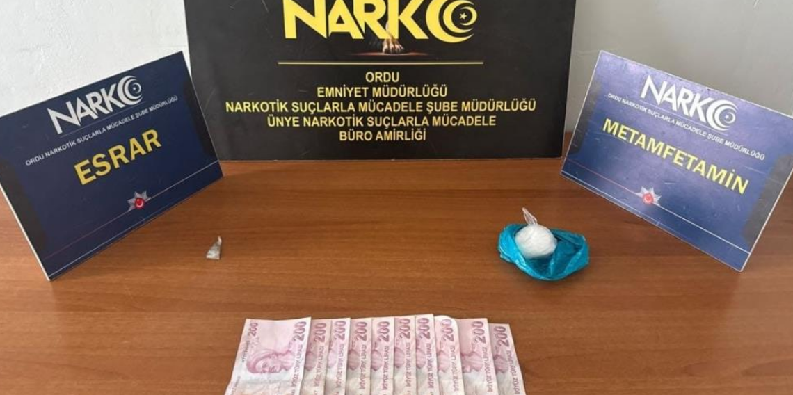 Ordu'da uyuşturucu operasyonlarında 2 tutuklama