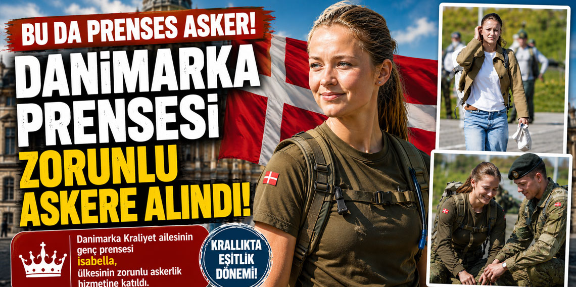 Bu da prenses asker! Danimarka prensesi zorunlu askere alındı