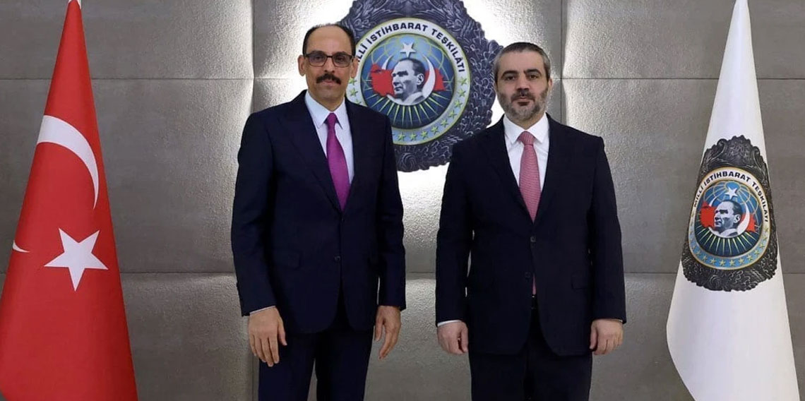 MİT Başkanı Kalın, Suriye Dışişleri Bakanı Şeybani ile görüştü