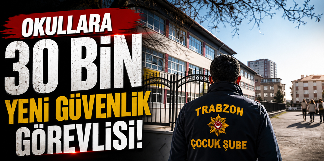 Trabzon dahil 81 İlde Düğmeye Basıldı! Okullara 30 bin yeni güvenlik görevlisi