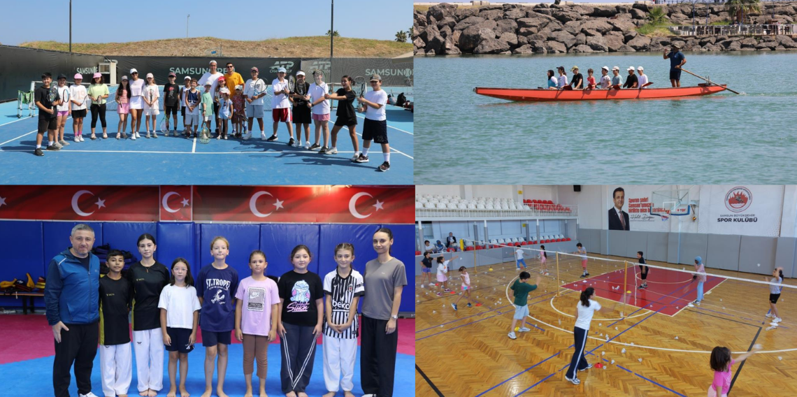 Samsun’da çocukların enerjisi sahalara taştı