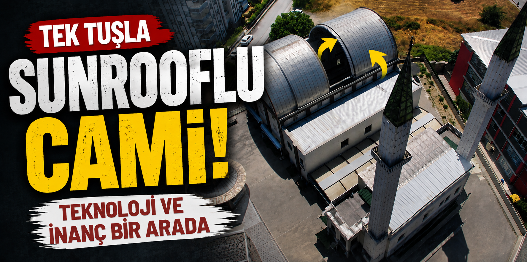 Bursa'daki 'Sunrooflu Cami' mimarisiyle dikkat çekiyor