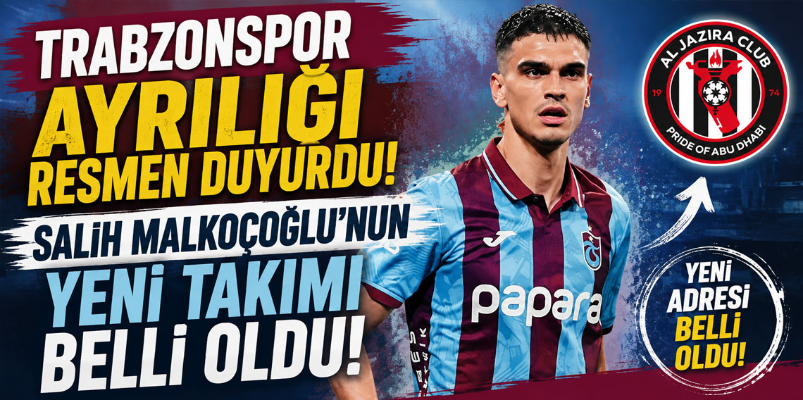 Trabzonspor ayrılığı resmen duyurdu! Salih Malkoçoğlu'nun yeni takımı belli oldu