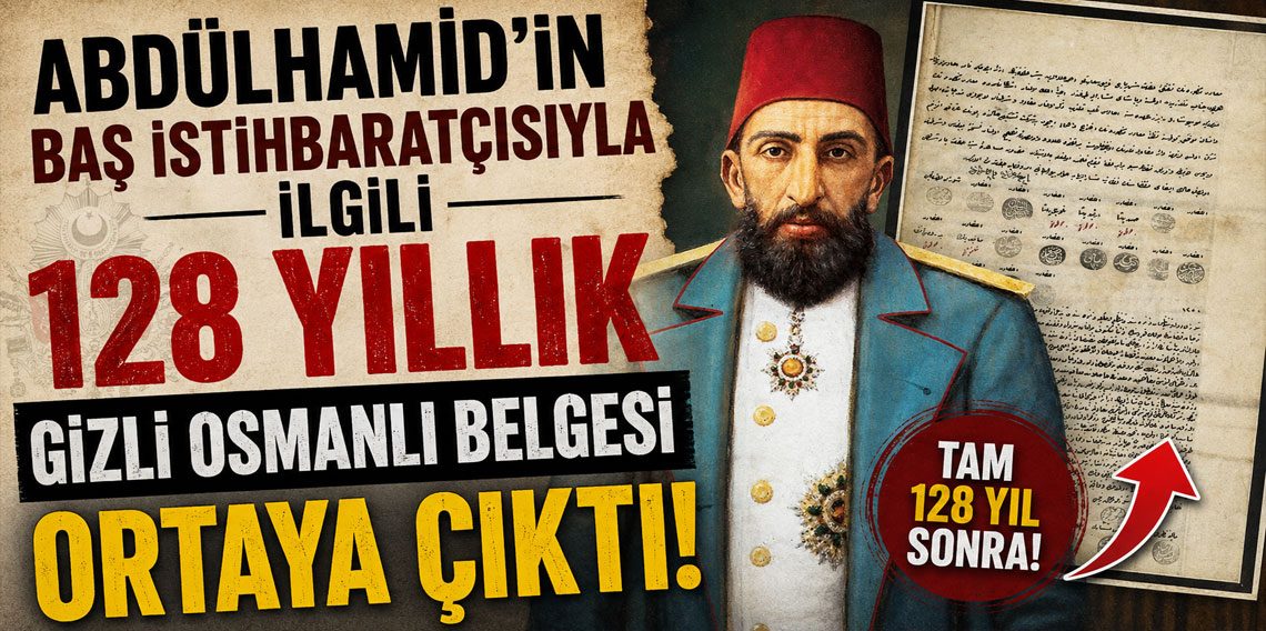 Abdülhamid’in baş istihbaratçısıyla ilgili 128 yıllık gizli Osmanlı belgesi ortaya çıktı!