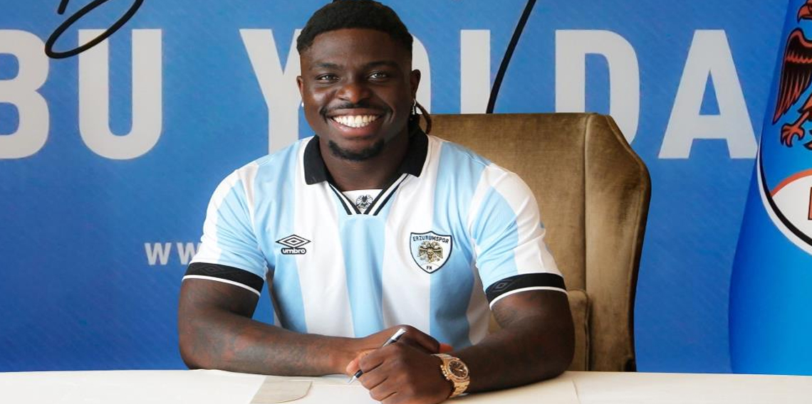 Ebosele, Erzurumspor FK'nın ilk İrlandalısı oldu