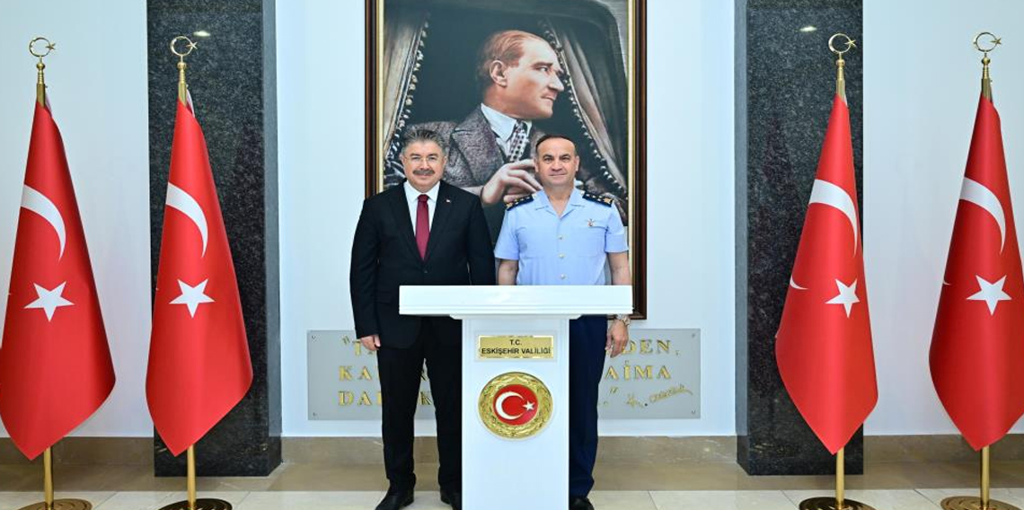Hava Kuvvetleri Komutanlığına atanan Orgeneral Dalkıran'dan Vali Yılmaz'a veda ziyareti