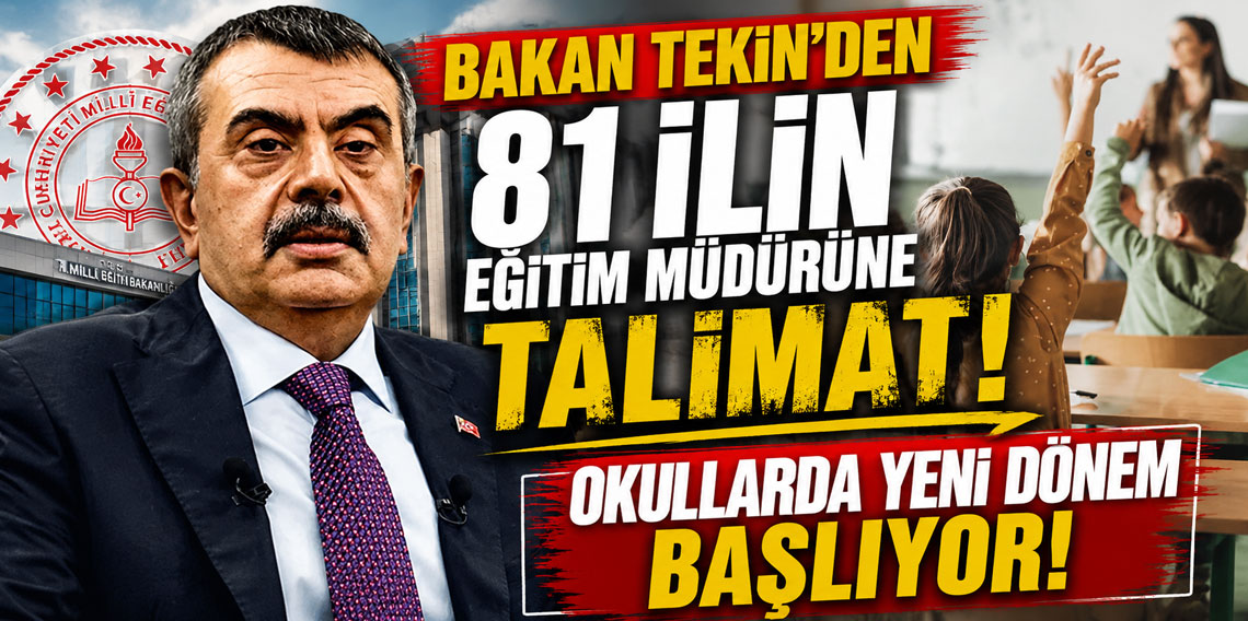 Bakan Tekin'den 81 ilin eğitim müdürüne talimat: İki programa öncelik verilecek