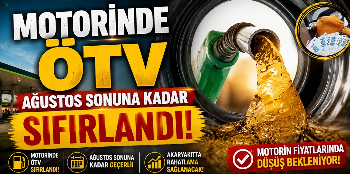 Motorinde ÖTV Ağustos sonuna kadar sıfırlandı!