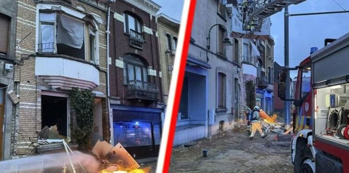 Belçika'da bir binada meydana gelen patlamada 3 kişi yaralandı
