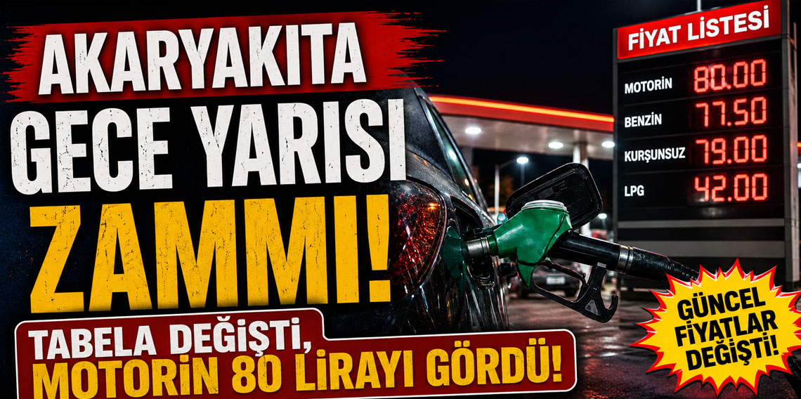 Akaryakıta gece yarısı zammı! Tabela değişti, motorin 80 lirayı gördü