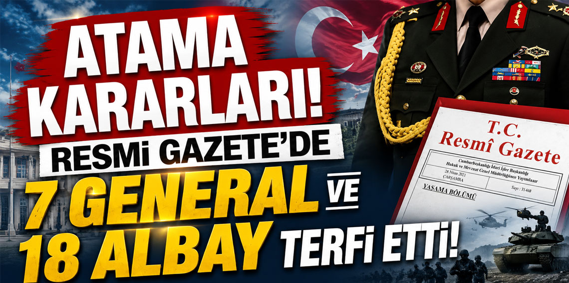 Atama kararları Resmi Gazete'de