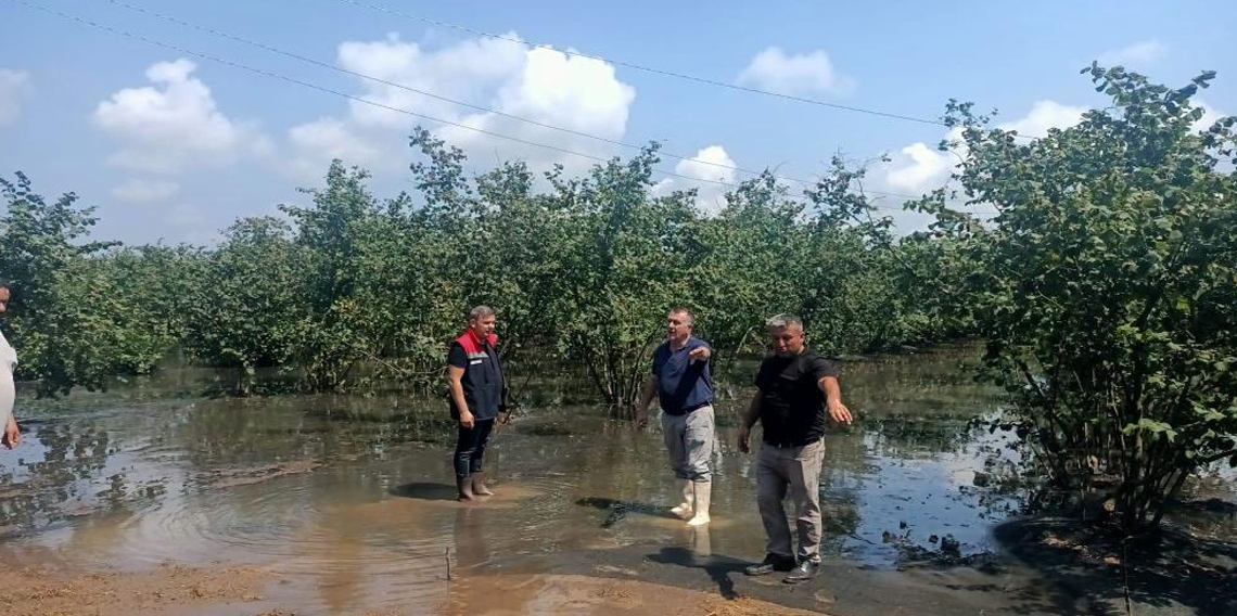 Sağanağın vurduğu Çarşamba'da hasar tespit çalışmaları sürüyor