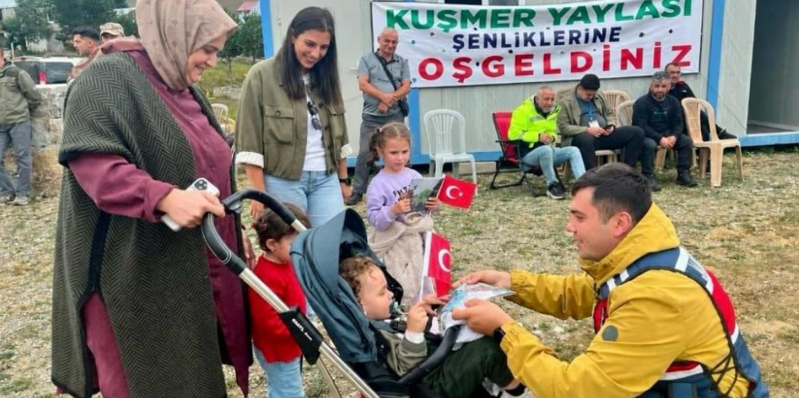 Bayburt’ta yayla şenliğinde 763 kişiye güvenlik bilgilendirmesi