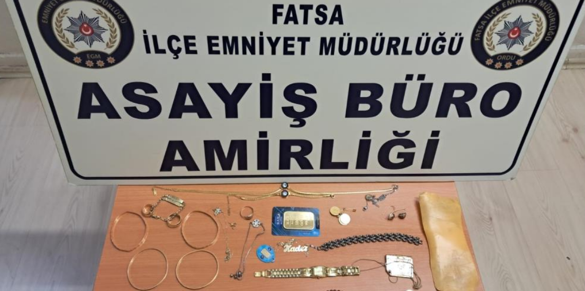 Ordu'da 1,2 milyon TL'lik altın hırsızlığı aydınlatıldı: 4 şüpheli yakalandı