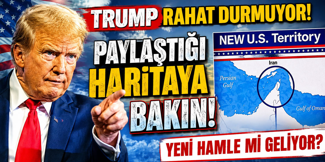 Trump rahat durmuyor! Paylaştığı haritaya bakın