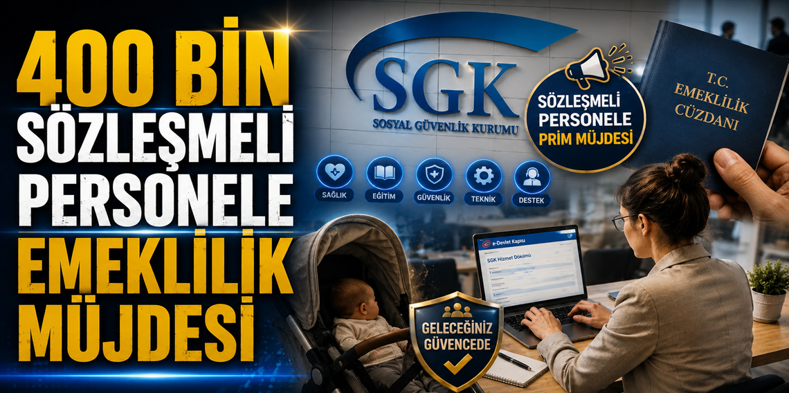 Sözleşmeli çalışanlara prim müjdesi! Eksik günler sonradan tamamlanabilecek