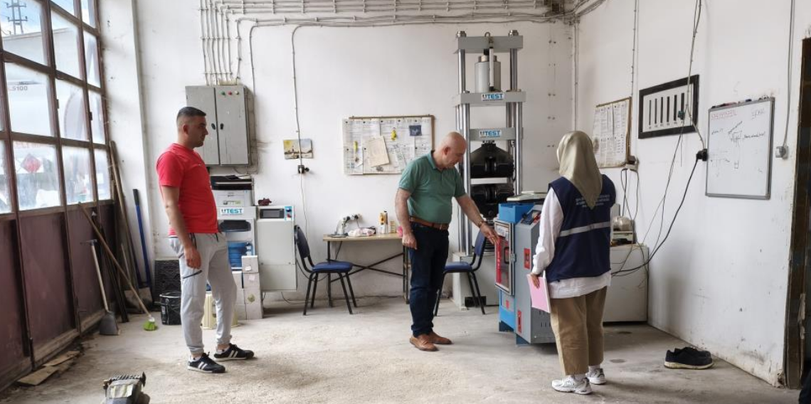 Bayburt’ta yapı denetim laboratuvarına sıkı kontrol