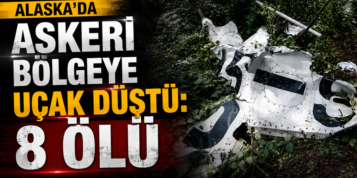 Alaska’da askeri bölgeye uçak düştü: 8 ölü