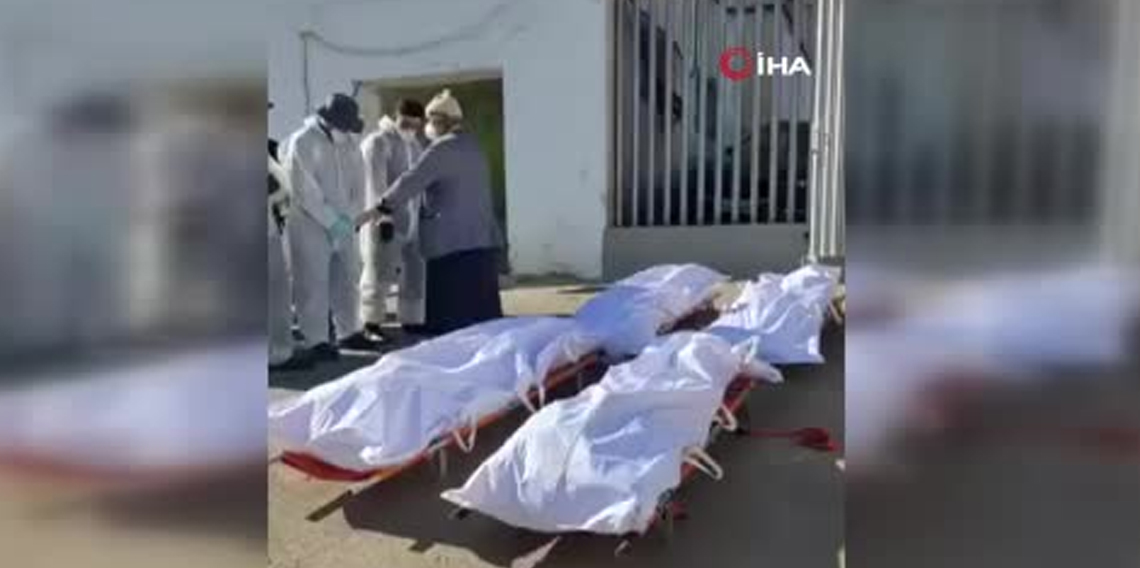 Sebte’de hayatını kaybeden göçmenlerin cenazeleri defnedilmeye başlandı