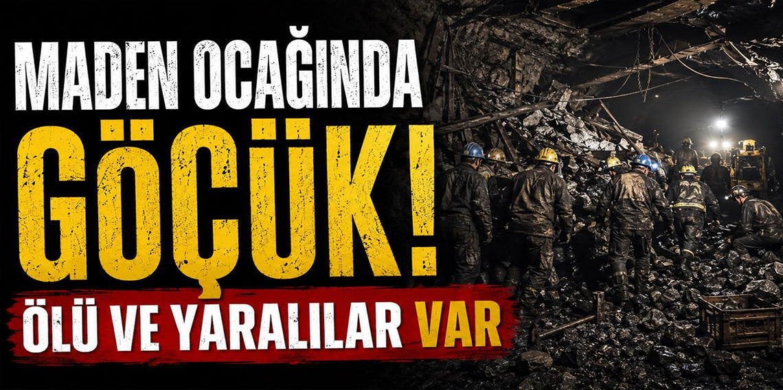Ankara'da maden ocağında göçük: 1 ölü, 10 yaralı