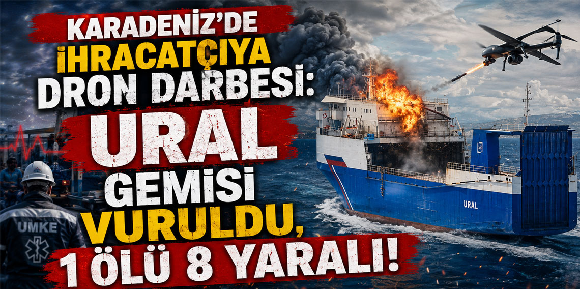 Karadeniz’de İhracatçıya Dron Darbesi: Ural Gemisi Vuruldu, 1 Ölü 8 Yaralı