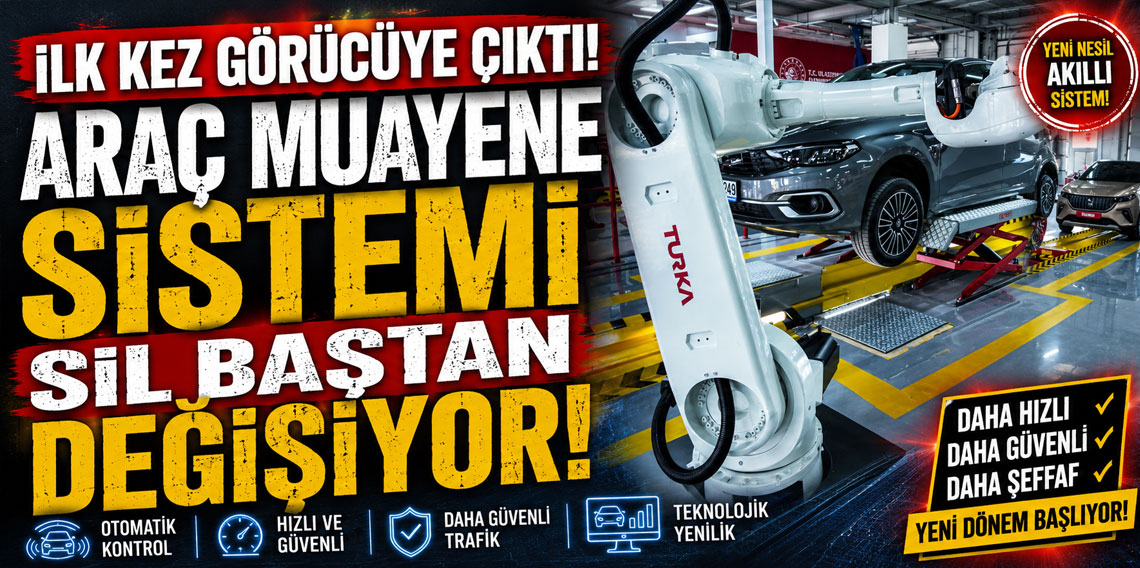 İlk kez görücüye çıktı! Araç muayene sistemi sil baştan değişiyor!