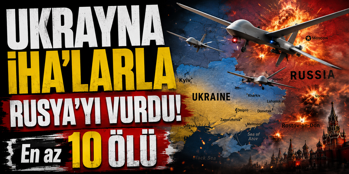 Ukrayna’dan Rusya’ya İHA saldırıları: En az 10 ölü