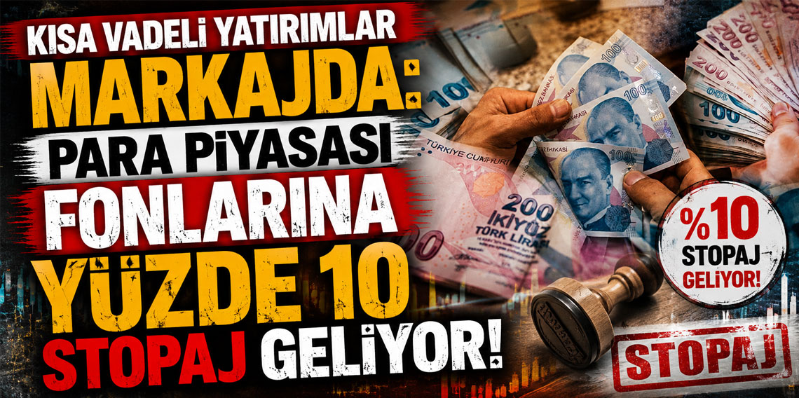 Kısa vadeli yatırımlar markajda: Para piyasası fonlarına yüzde 10 stopaj geliyor!