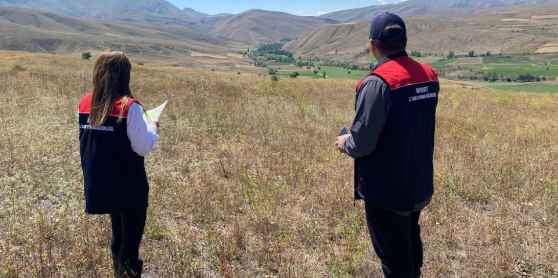 Bayburt’ta İşlenmeyen Tarım Arazileri İçin Saha Çalışması Sürüyor