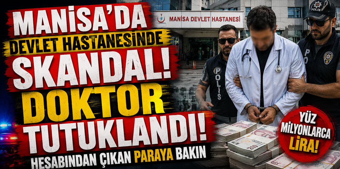 Manisa'da devlet hastanesinde skandal! Doktor tutuklandı: Hesabından çıkan paraya bakın