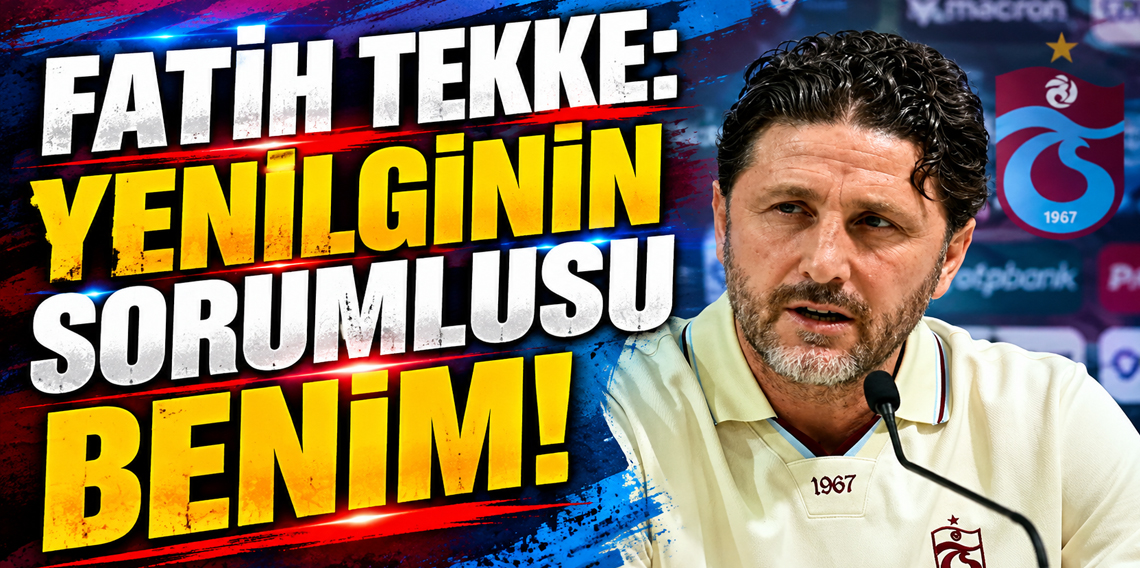 Fatih Tekke'den Sert Özeleştiri: 