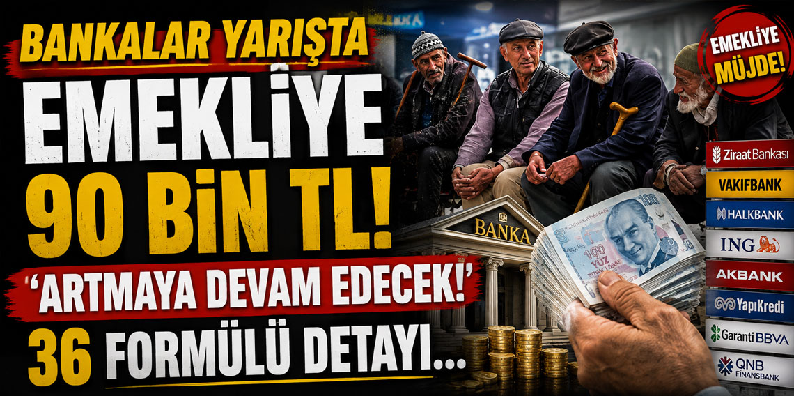 Emekliye 90 bin TL! Bankalar yarışta 'artmaya devam edecek', 36 formülü detayı