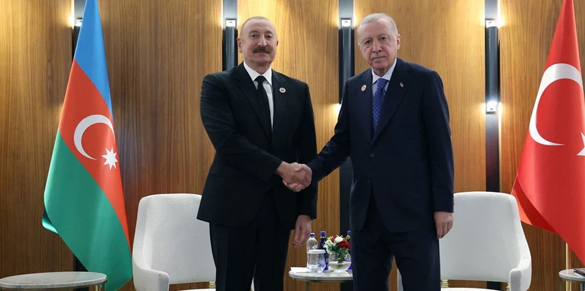 Cumhurbaşkanı Erdoğan, Azerbaycan Cumhurbaşkanı Aliyev ile görüştü